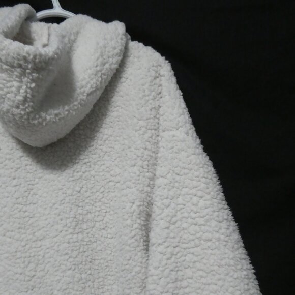 AERO | medium | Teddy / Sherpa Pullover Hoodie | Kangaroo Pocket - Picture 12 of 15
